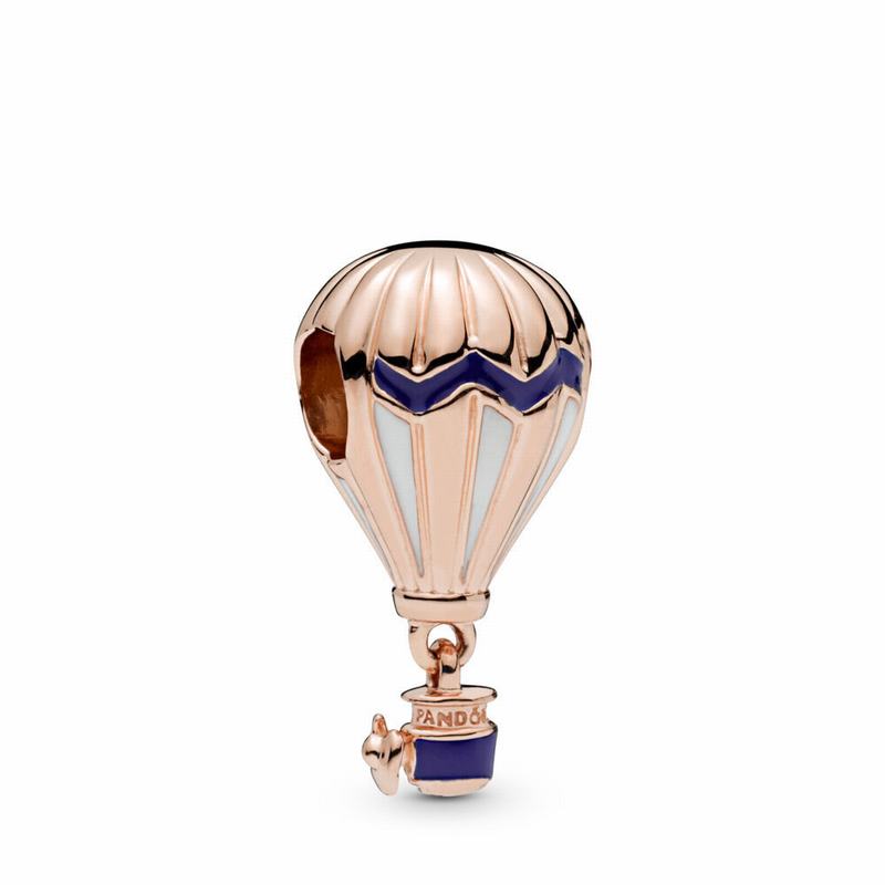 Pandantive Pandora Rose™ Blue Hot Air Balloon Albastri (2XmuhL50)